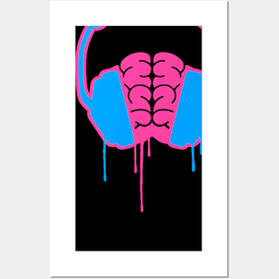 Brain Phones Posters and Art